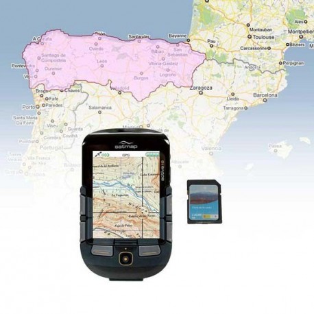 GPS Active 10 + cart. Norte España SATMAP