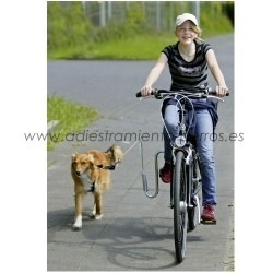 Adaptador con Muelle para el paseo en bicicleta con mi perro
